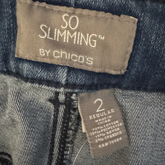 Chico’s So Slimming Slim Leg Jeans Size 12 - Picture 4 of 5
